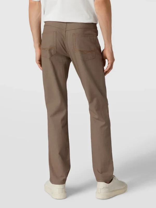 Christian Berg Men Straight Fit Chino Mit Stretch-Anteil – Taupe 6