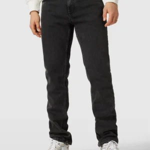 REVIEW Straight Fit Jeans Im 5-Pocket-Design – Schwarz 13