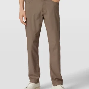 Christian Berg Men Straight Fit Chino Mit Stretch-Anteil – Taupe 13