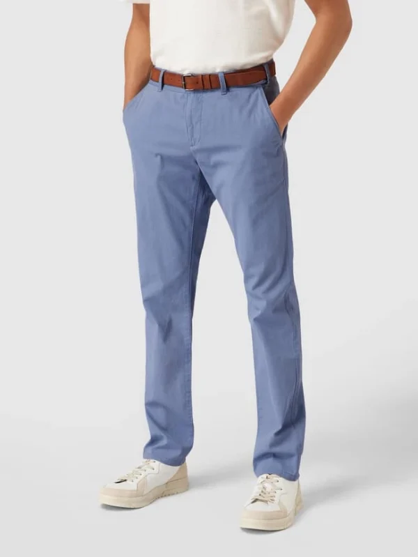 MCNEAL Slim Fit Chino Mit Gürtel – Hellblau 5