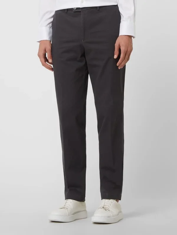 Hiltl Regular Fit Chino Mit Stretch-Anteil Modell ‘Parma’ – Dunkelgrau 5