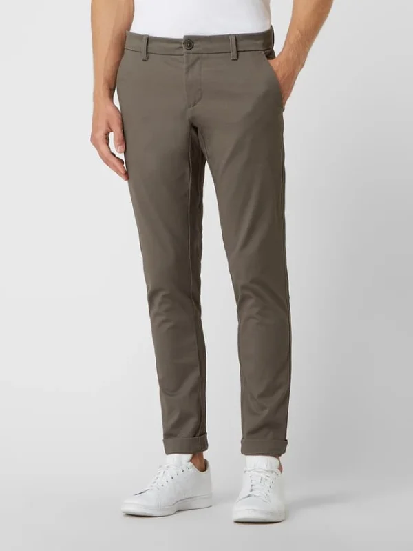 Bruun & Stengade Slim Fit Chino Mit Stretch-Anteil Modell ‘Oscar’ – Dunkelgrün 5