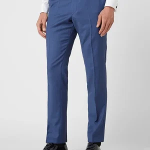 Wilvorst Slim Fit Anzughose Aus Wolle – Blau 13