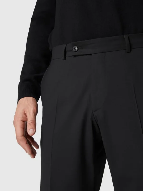 Daniel Hechter Modern Fit Anzug-Hose Mit Stretch-Anteil – Schwarz 4