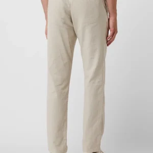 Christian Berg Men Chino Aus Leinen-Baumwoll-Mix – Sand 15