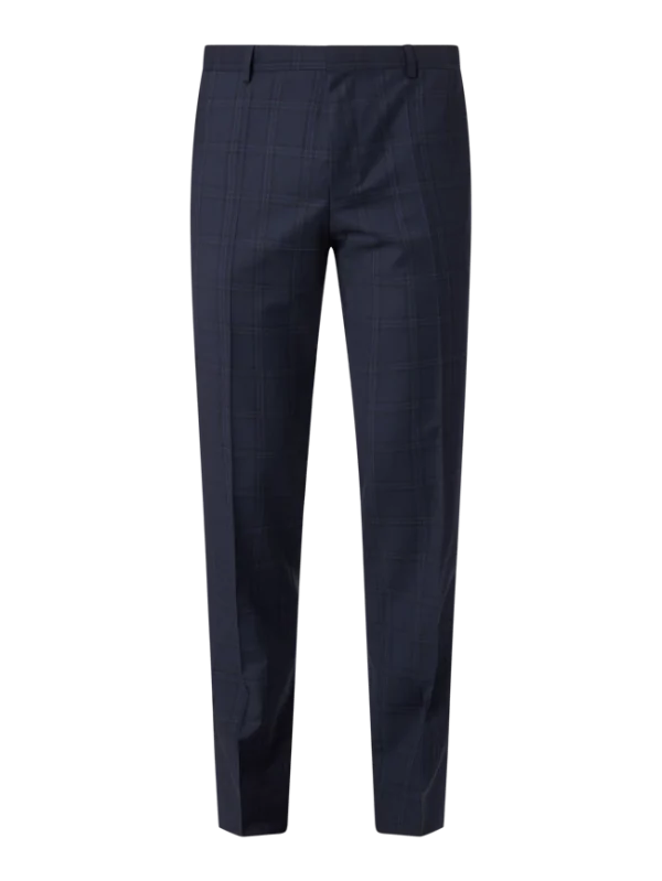 BOSS Slim Fit Anzughose Aus Schurwolle Modell ‘Genius’ – Marineblau 3