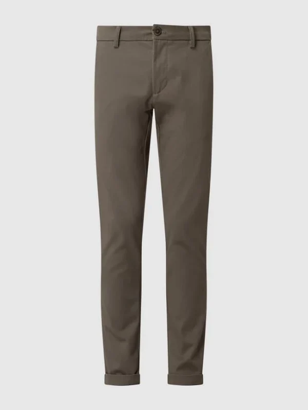 Bruun & Stengade Slim Fit Chino Mit Stretch-Anteil Modell ‘Oscar’ – Dunkelgrün 3