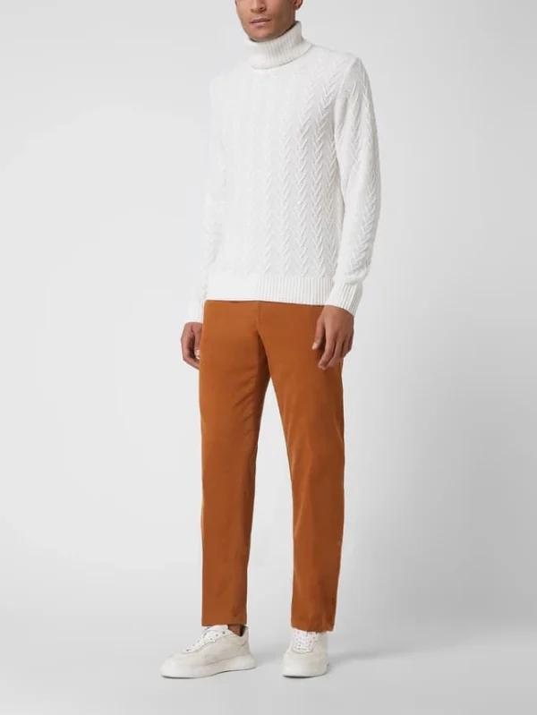 Hiltl Chino Mit Stretch-Anteil Modell ‘Trento’ – Cognac 1