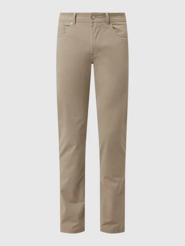 Christian Berg Men Chino Mit Stretch-Anteil – Hellbraun 3