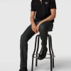 BOSS Casualwear Hose Mit Label-Detail Modell ‚Schino-Slim-O‘ – Anthrazit 17