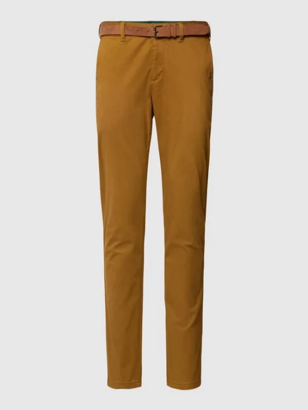 MCNEAL Slim Fit Chino Mit Gürtel – Camel 3