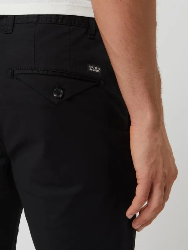 Scotch & Soda Slim Fit Chino Mit Stretch-Anteil Modell ‘Mott’ – Schwarz 4