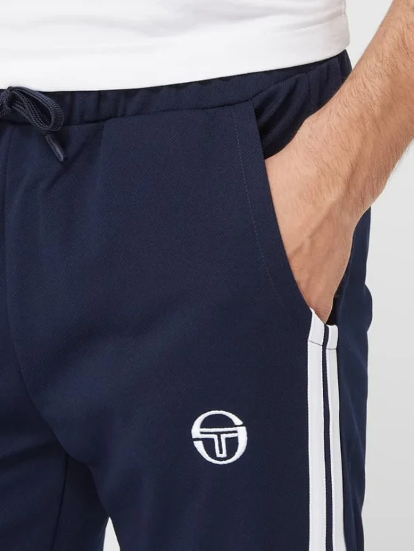 SERGIO TACCHINI Trainingshose Mit Kontraststreifen Modell ‚New Darmarindo‘ – Dunkelblau 4