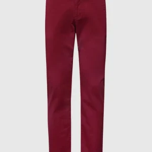 MCNEAL Super Slim Fit Chino Mit Stretch-Anteil – Bordeaux Rot 9