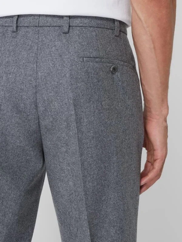 Hiltl Regular Fit Anzughose Aus Schurwolle Modell ‚Piacenza‘ – Hellgrau 4