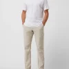 Christian Berg Men Chino Aus Leinen-Baumwoll-Mix – Sand 19