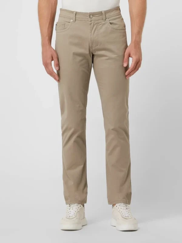 Christian Berg Men Chino Mit Stretch-Anteil – Hellbraun 5