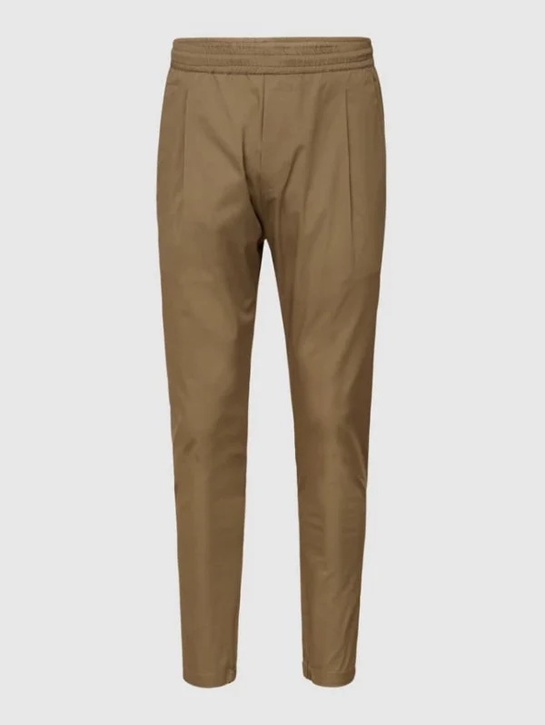 Stylebop Stoffhose Mit Elastischem Bund – Khaki 3