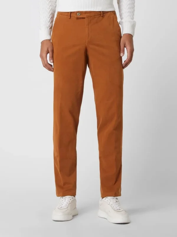 Hiltl Chino Mit Stretch-Anteil Modell ‘Trento’ – Cognac 5