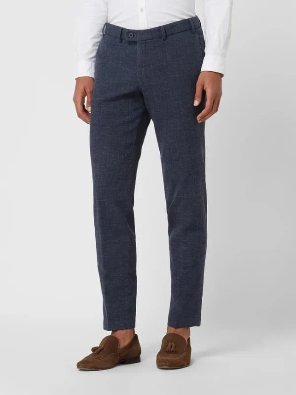 Hiltl Chino Mit Stretch-Anteil Modell ‘Tarent’ – Rauchblau 5