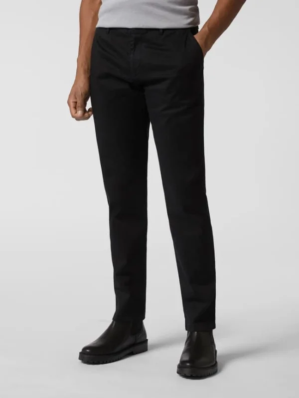 Roy Robson Slim Fit Chino Mit Stretch-Anteil – Schwarz 5