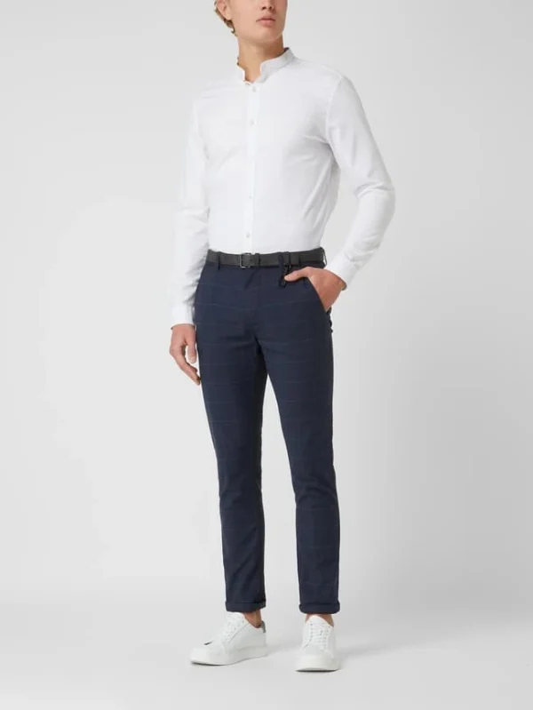 Tom Tailor Denim Straight Fit Chino Mit Stretch-Anteil – Dunkelblau 1