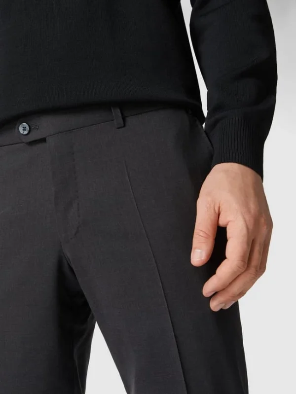 Hiltl Slim Fit Stoffhose Mit Stretch-Anteil Modell ‘Tribet’ – Anthrazit 4