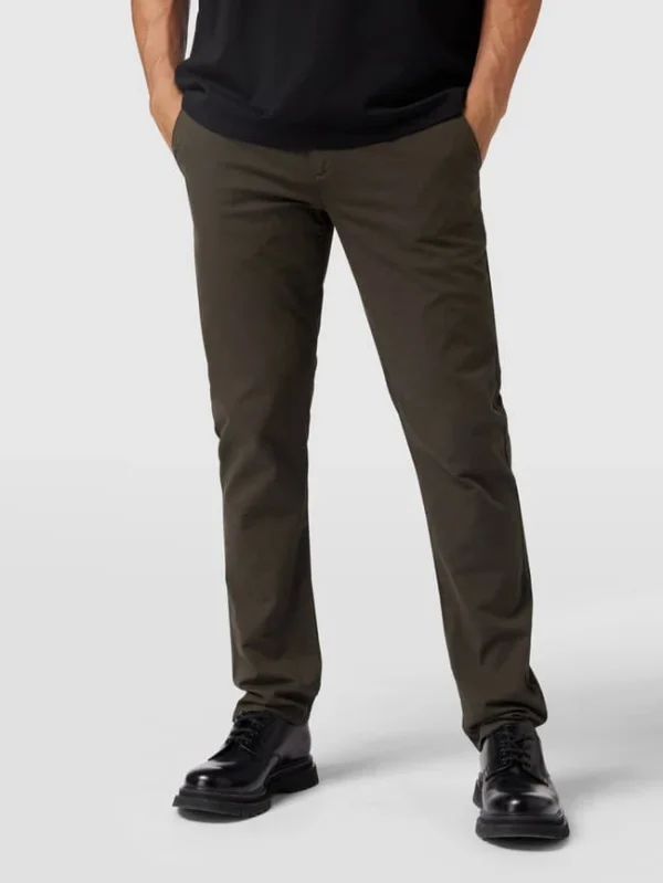 MCNEAL Slim Fit Chino Mit Stretch-Anteil – Olivgrün 5