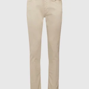 Emporio Armani Slim Fit Jeans Mit Knopfleiste Modell ‘Gabardine Basic’ – Beige 9