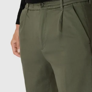 Drykorn Bundfaltenhose Mit Stretch-Anteil Modell ‚CHASY‘ – Olivgrün 11