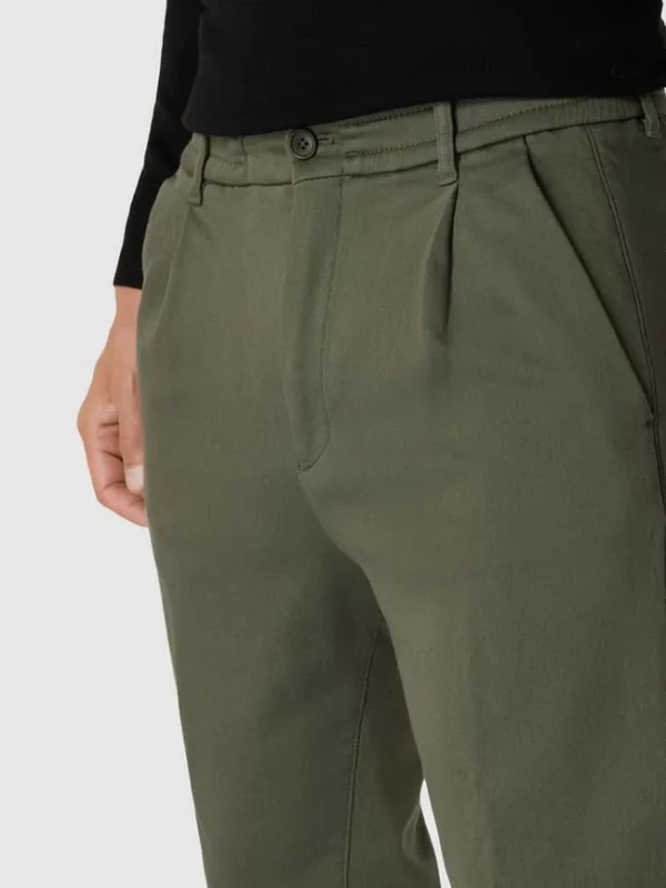 Drykorn Bundfaltenhose Mit Stretch-Anteil Modell ‚CHASY‘ – Olivgrün 4