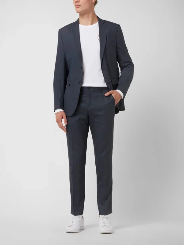 Selected Homme Slim Fit Anzughose Mit Stretch-Anteil Modell ‚Timelogan‘ – Dunkelblau 1