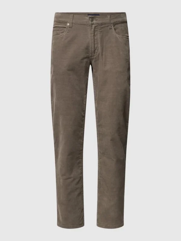 Christian Berg Men Cordhose Mit Stretch-Anteil – Taupe 3