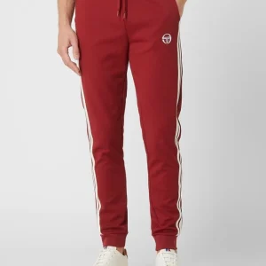 SERGIO TACCHINI Trainingshose Mit Kontraststreifen Modell ‚New Darmarindo‘ – Dunkelrot 13