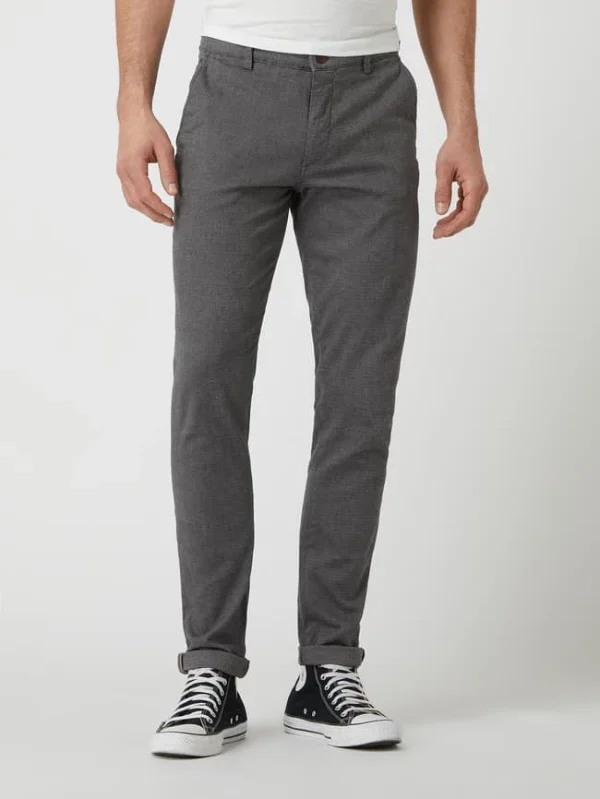 Jack & Jones Slim Fit Hose Mit Stretch-Anteil Modell ‚Marco‘ – Anthrazit Meliert 5