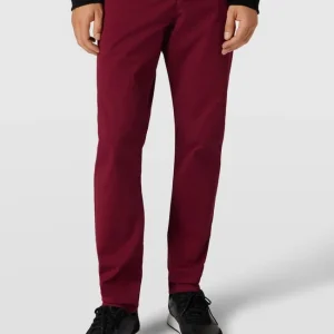 MCNEAL Super Slim Fit Chino Mit Stretch-Anteil – Bordeaux Rot 13