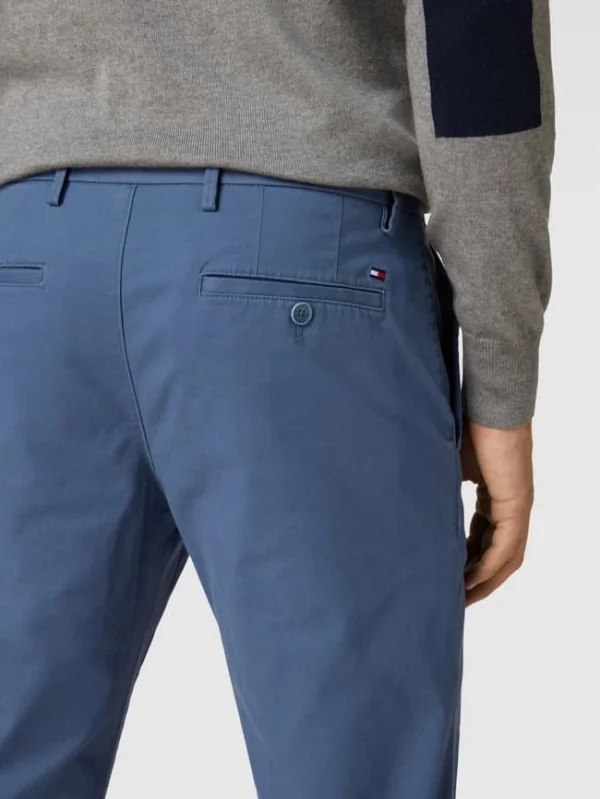 Tommy Hilfiger Chino Mit Label-Detail Modell ‚DENTON CHINO 1985 PIMA‘ – Blau 4