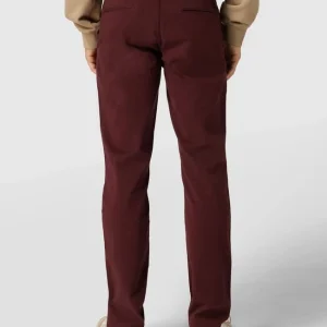 BOSS Casualwear Slim Fit Chino Mit Label-Patch Modell ‘Schino’ – Bordeaux Rot 15