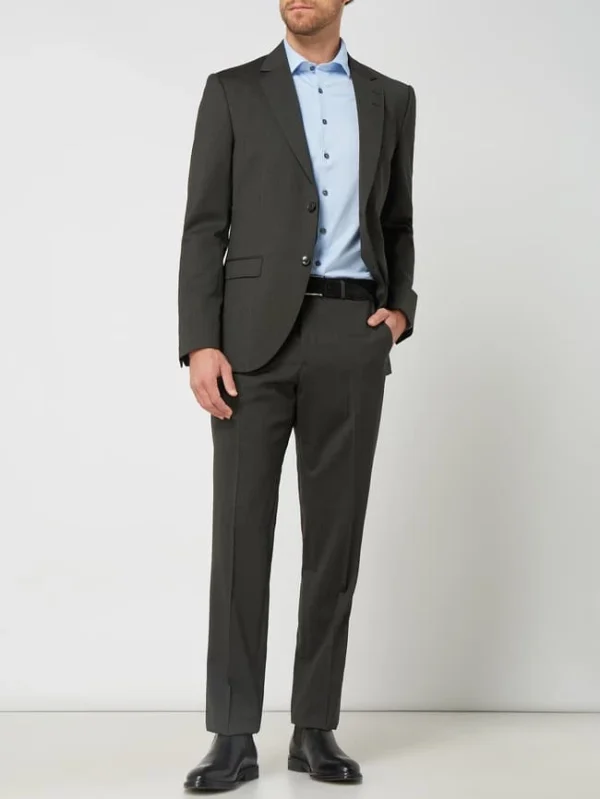 Tiger Of Sweden Slim Fit Anzughose Mit Stretch-Anteil Modell ‘Thodd’ – Dunkelgrün 1