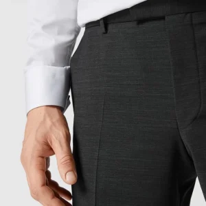 Strellson Slim Fit Anzughose Mit Bügelfalten ‘Flex Cross’ – Anthrazit 11