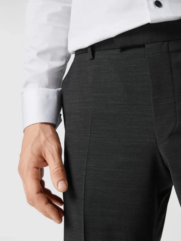 Strellson Slim Fit Anzughose Mit Bügelfalten ‘Flex Cross’ – Anthrazit 4