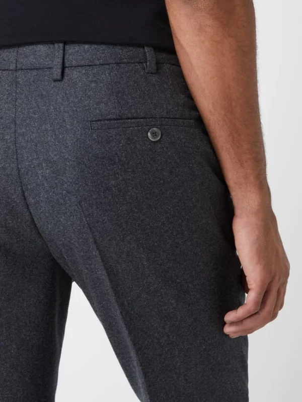 Hiltl Regular Fit Anzughose Aus Schurwolle Modell ‚Piacenza‘ – Anthrazit 4