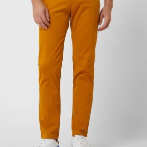 Christian Berg Men Chino Mit Stretch-Anteil – Dunkelgelb 13