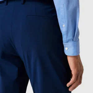 HUGO Slim Fit Anzughose Mit Karomuster – Marineblau 11