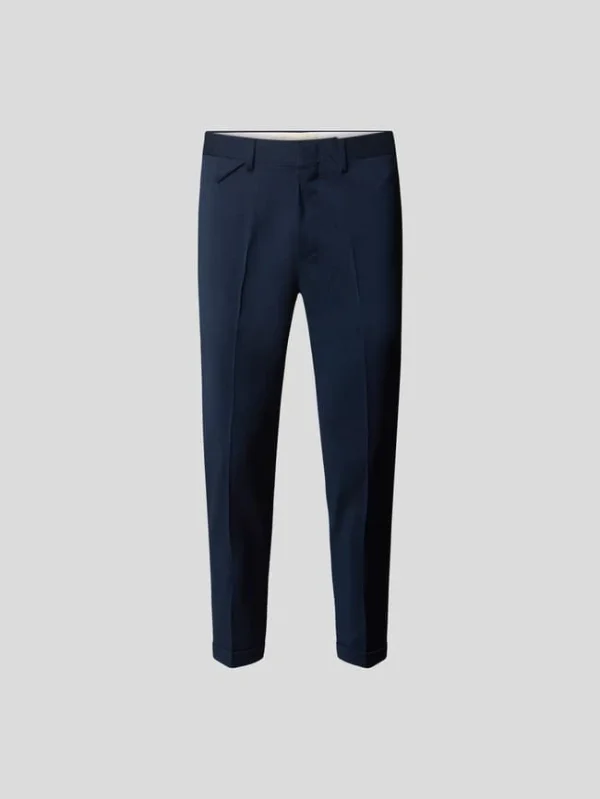 Stylebop Bundfaltenhose Aus Wolle – Blau 3