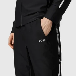 BOSS Athleisurewear Trainingshose Mit Kontraststreifen Modell ‚Hicon Gym‘ – Schwarz 11