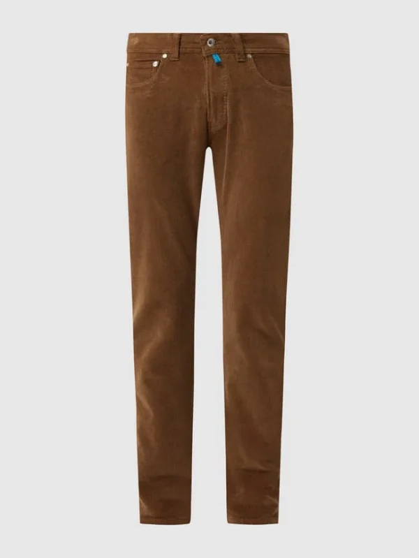 Pierre Cardin Tapered Fit Cordhose Mit Hohem Stretch-Anteil Modell ‘Lyon’ – ‘Futureflex’ – Camel 3