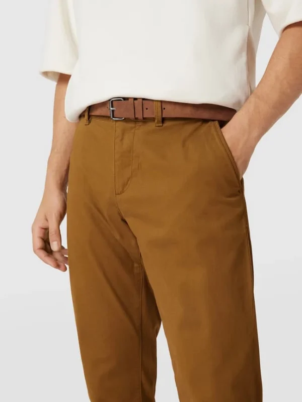 MCNEAL Slim Fit Chino Mit Gürtel – Camel 4