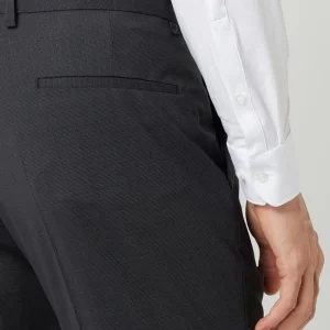 HUGO Extra Slim Fit Anzughose Mit Stretch-Anteil Modell ‘Hesten’ – Silber 11