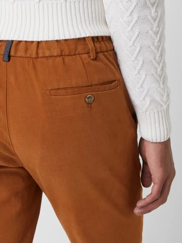 Hiltl Chino Mit Stretch-Anteil Modell ‘Trento’ – Cognac 4